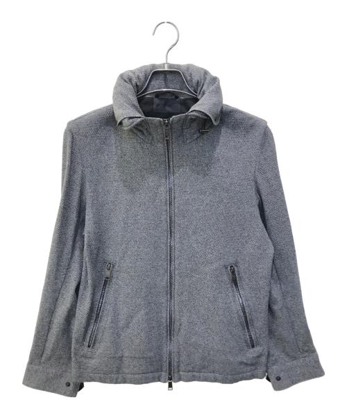 BLACK LABEL CRESTBRIDGE（ブラックレーベル クレストブリッジ）BLACK LABEL CRESTBRIDGE (ブラックレーベル クレストブリッジ) 2WAYジップジャケット　51F04-203-06 グレー サイズ:Mの古着・服飾アイテム