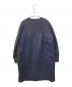 NOLLEY'S (ノーリース) ウォッシャブル軽量トリプルクロスサテン切替クルーネックコート　5-0035-1-08-001 ネイビー サイズ:36：15000円