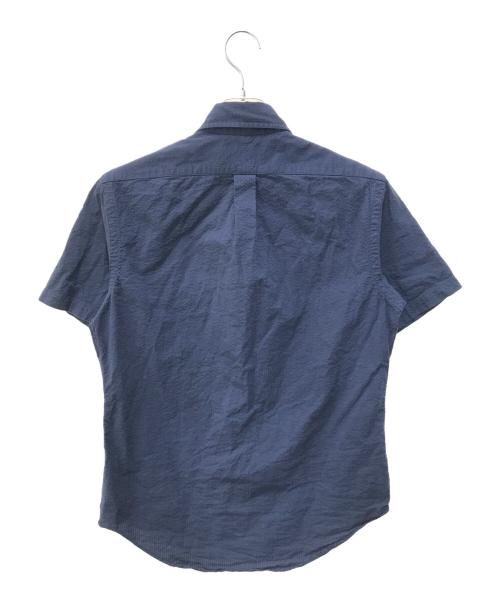 RALPH LAUREN（ラルフローレン）RALPH LAUREN (ラルフローレン) シアサッカー半袖シャツ ネイビー サイズ:Sの古着・服飾アイテム