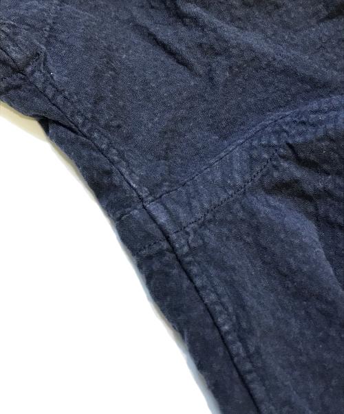 RALPH LAUREN（ラルフローレン）RALPH LAUREN (ラルフローレン) シアサッカー半袖シャツ ネイビー サイズ:Sの古着・服飾アイテム