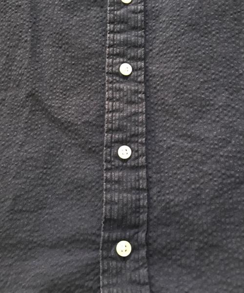 RALPH LAUREN（ラルフローレン）RALPH LAUREN (ラルフローレン) シアサッカー半袖シャツ ネイビー サイズ:Sの古着・服飾アイテム