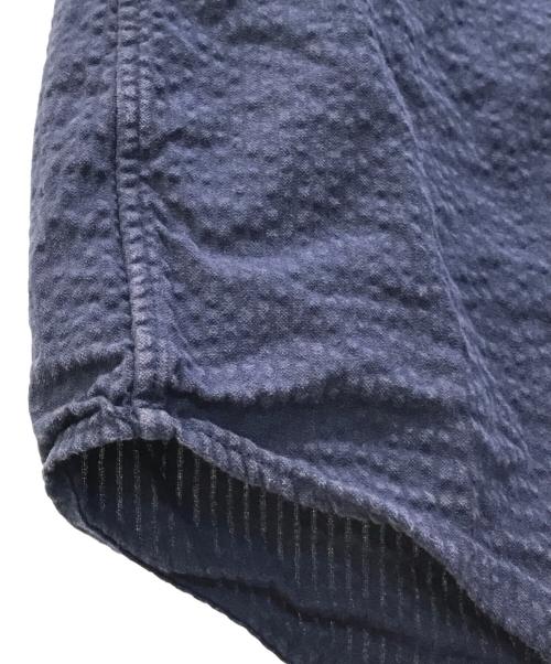 RALPH LAUREN（ラルフローレン）RALPH LAUREN (ラルフローレン) シアサッカー半袖シャツ ネイビー サイズ:Sの古着・服飾アイテム