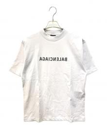 BALENCIAGA（バレンシアガ）の古着「MIRROR LOGO T-SHIRT　764235 TNVR2」｜アイボリー