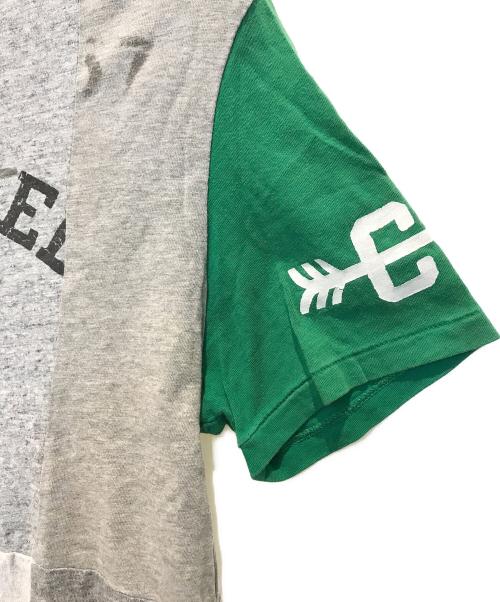 POLO RALPH LAUREN（ポロ・ラルフローレン）POLO RALPH LAUREN (ポロ・ラルフローレン) パッチワークTシャツ グレー サイズ:Mの古着・服飾アイテム