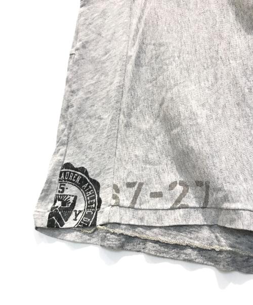 POLO RALPH LAUREN（ポロ・ラルフローレン）POLO RALPH LAUREN (ポロ・ラルフローレン) パッチワークTシャツ グレー サイズ:Mの古着・服飾アイテム