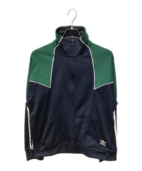 adidas（アディダス）adidas (アディダス) トラックジャケット ネイビー×グリーン サイズ:Mの古着・服飾アイテム