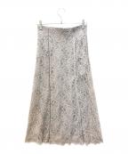 JUSGLITTYジャスグリッティー）の古着「ラメレースマーメイドスカート」｜バイオレット