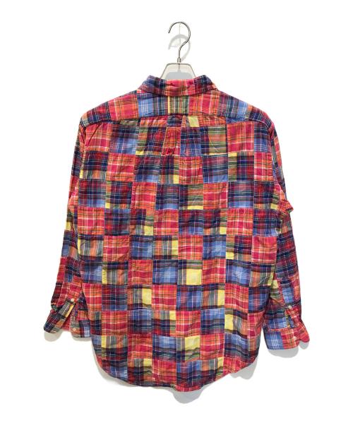 RALPH LAUREN（ラルフローレン）RALPH LAUREN (ラルフローレン) パッチワークシャツ ピンク サイズ:Lの古着・服飾アイテム