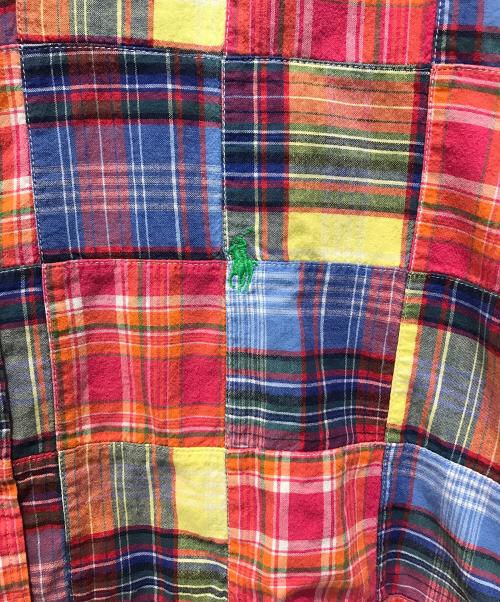 RALPH LAUREN（ラルフローレン）RALPH LAUREN (ラルフローレン) パッチワークシャツ ピンク サイズ:Lの古着・服飾アイテム