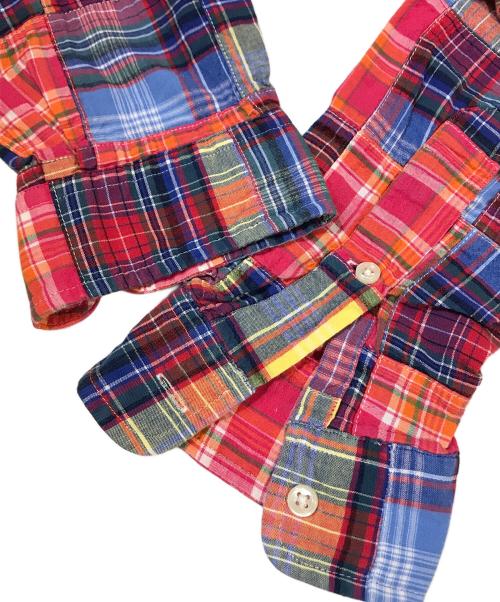 RALPH LAUREN（ラルフローレン）RALPH LAUREN (ラルフローレン) パッチワークシャツ ピンク サイズ:Lの古着・服飾アイテム