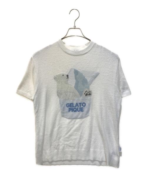 gelato pique（ジェラートピケ）gelato pique (ジェラートピケ) しろくまアイスジャガードプルオーバー ホワイト サイズ:FREE 未使用品の古着・服飾アイテム