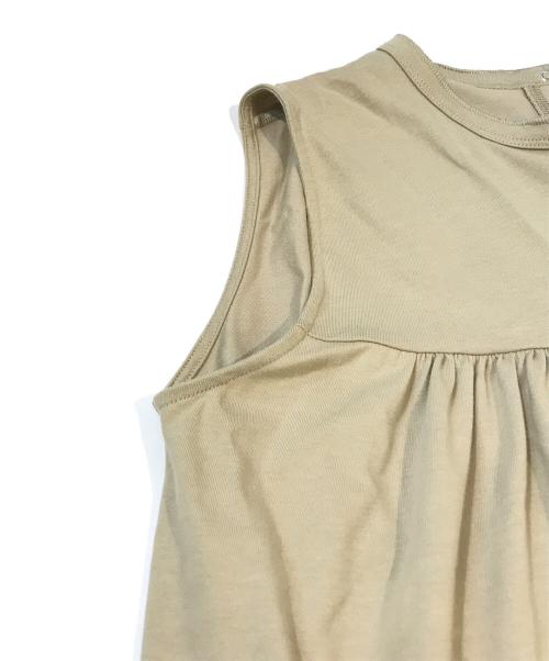 Spick and Span（スピック＆スパン）Spick and Span (スピックアンドスパン) ギャザーヘンリーネックワンピース　24040200310030 ベージュ サイズ:表記無しの古着・服飾アイテム