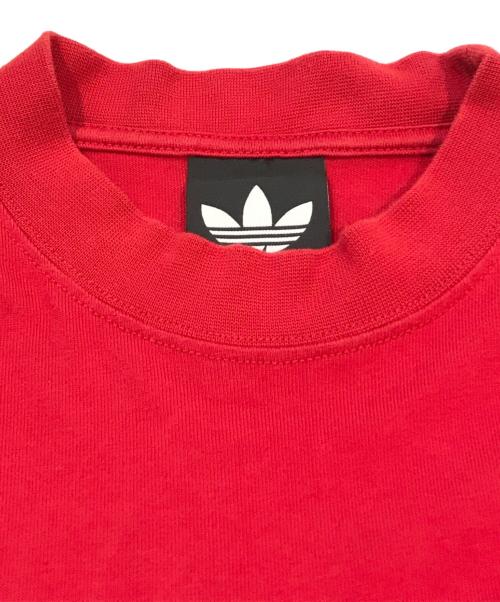 BALENCIAGA（バレンシアガ）BALENCIAGA (バレンシアガ) adidas (アディダス) ロゴプリントオーバーサイズTシャツ　712398 TNVA6 レッド サイズ:Lの古着・服飾アイテム