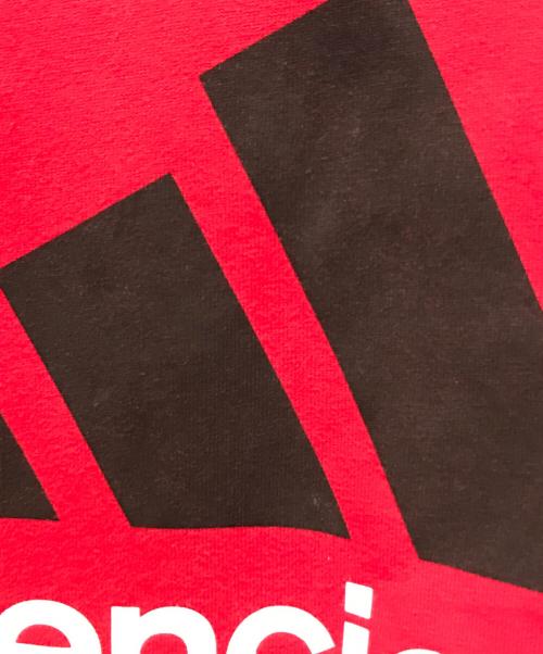 BALENCIAGA（バレンシアガ）BALENCIAGA (バレンシアガ) adidas (アディダス) ロゴプリントオーバーサイズTシャツ　712398 TNVA6 レッド サイズ:Lの古着・服飾アイテム