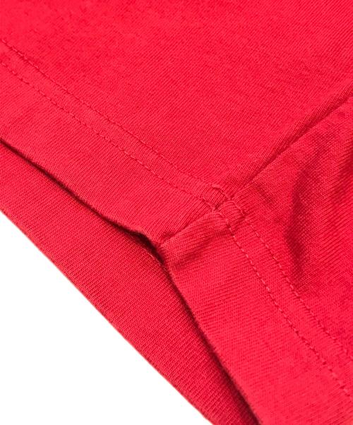 BALENCIAGA（バレンシアガ）BALENCIAGA (バレンシアガ) adidas (アディダス) ロゴプリントオーバーサイズTシャツ　712398 TNVA6 レッド サイズ:Lの古着・服飾アイテム