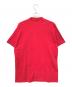 BALENCIAGA (バレンシアガ) adidas (アディダス) ロゴプリントオーバーサイズTシャツ　712398 TNVA6 レッド サイズ:L：26000円
