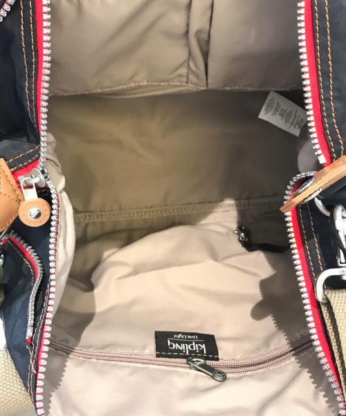Kipling（キプリング）Kipling (キプリング) ショルダーバッグ ネイビー×レッドの古着・服飾アイテム
