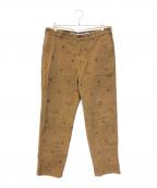 BROOKS BROTHERSブルックスブラザーズ）の古着「鳥刺繍コーデュロイパンツ」｜ブラウン