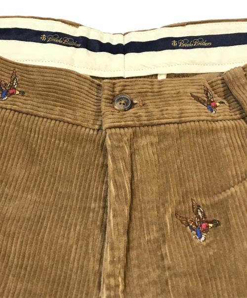 BROOKS BROTHERS（ブルックスブラザーズ）BROOKS BROTHERS (ブルックスブラザーズ) 鳥刺繍コーデュロイパンツ ブラウン サイズ:W36の古着・服飾アイテム