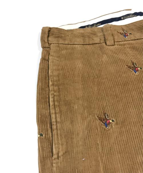 BROOKS BROTHERS（ブルックスブラザーズ）BROOKS BROTHERS (ブルックスブラザーズ) 鳥刺繍コーデュロイパンツ ブラウン サイズ:W36の古着・服飾アイテム