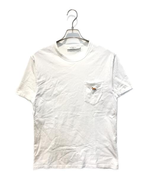maison kitsune（メゾンキツネ）MAISON KITSUNE (メゾンキツネ) Tシャツ　GM00116KJ0008 ホワイト サイズ:Mの古着・服飾アイテム