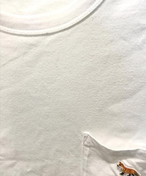 maison kitsune（メゾンキツネ）MAISON KITSUNE (メゾンキツネ) Tシャツ　GM00116KJ0008 ホワイト サイズ:Mの古着・服飾アイテム