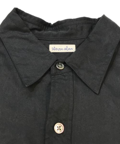 STEVEN ALAN（スティーブンアラン）STEVEN ALAN (スティーブンアラン) CELLS/NY レギュラーカラー ボックス シャツ -LOOSE　8111-218-0961 ブラック サイズ:Mの古着・服飾アイテム