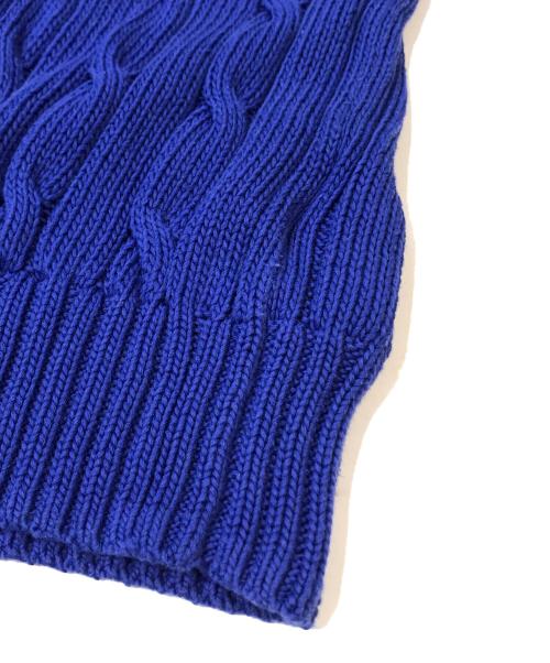 POLO RALPH LAUREN（ポロ・ラルフローレン）POLO RALPH LAUREN (ポロ・ラルフローレン) 半袖ニット ブルー サイズ:Mの古着・服飾アイテム