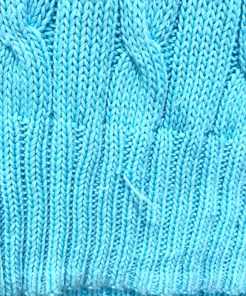 POLO RALPH LAUREN（ポロ・ラルフローレン）POLO RALPH LAUREN (ポロ・ラルフローレン) ケーブルニット ブルー サイズ:Mの古着・服飾アイテム