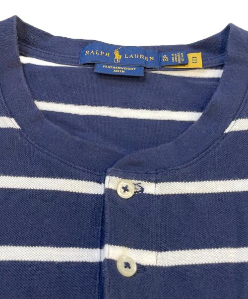 RALPH LAUREN（ラルフローレン）RALPH LAUREN (ラルフローレン) ヘンリーネックカットソー ネイビー サイズ:XLの古着・服飾アイテム