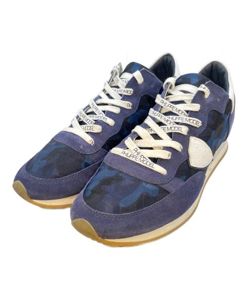 PHILIPPE MODEL（フィリップ モデル）PHILIPPE MODEL (フィリップ モデル) スニーカー ネイビー サイズ:43の古着・服飾アイテム
