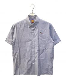 HUMAN MADE（ヒューマンメイド）の古着「リップストップ半袖シャツ」｜グレー