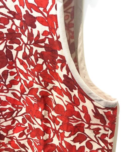 'S Max Mara（エスマックスマーラ）'S Max Mara (エスマックスマーラ) 花柄ワンピース レッド サイズ:42の古着・服飾アイテム