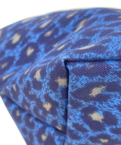 Herve Chapelier（エルベシャプリエ）Herve Chapelier (エルベシャプリエ) ヒョウ柄ポーチ ブルーの古着・服飾アイテム