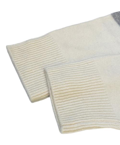 23区（ニジュウサンク）23区 (ニジュウサンク) ボーダーニット　8000384 イエロー サイズ:44の古着・服飾アイテム