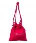 GOODGOODS ISSEY MIYAKE（グッドグッズ イッセイミヤケ）の古着「洗い染め巾着ミニバッグ　53551005」｜レッド