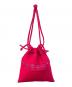 GOODGOODS ISSEY MIYAKE (グッドグッズ イッセイミヤケ) 洗い染め巾着ミニバッグ　53551005 レッド：4000円