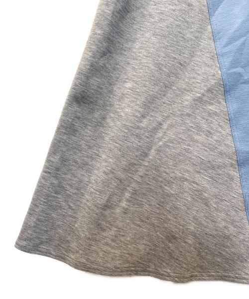 TRUNK HIROKO KOSHINO（トランク ヒロコ コシノ）TRUNK HIROKO KOSHINO (トランク ヒロコ コシノ) ブロッキングデザインドルマンワンピース　RSPCA-13590 ブルー サイズ:38の古着・服飾アイテム