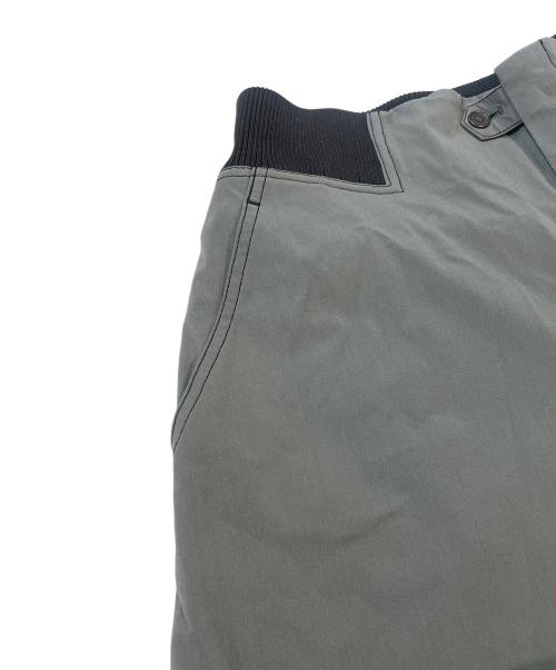 TRUNK HIROKO KOSHINO（トランク ヒロコ コシノ）TRUNK HIROKO KOSHINO (トランク ヒロコ コシノ) 立体ヘムデザインワイドパンツ　RSLAA-06390 カーキ サイズ:38の古着・服飾アイテム