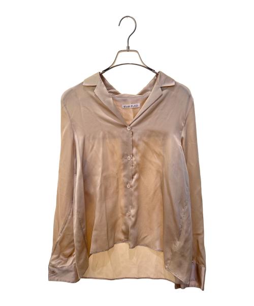 R'IAM-Plage（リアムプラージュ）R'IAM-PLAGE (リアムプラージュ) シルクオープンカラーシャツ　24050922303020 ベージュ サイズ:Freeの古着・服飾アイテム