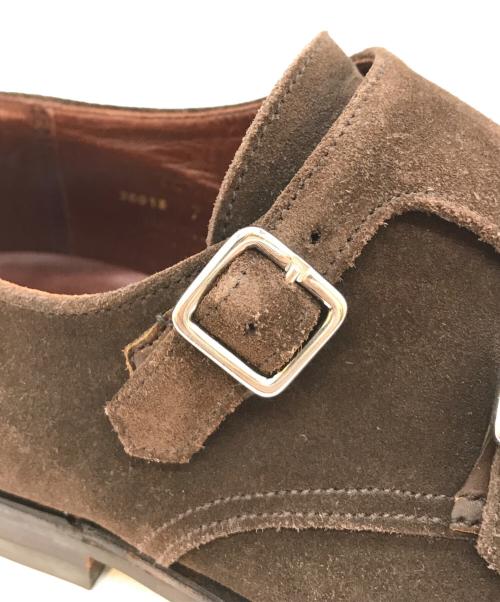 Crockett & Jones（クロケット＆ジョーンズ）Crockett & Jones (クロケット＆ジョーンズ) スエードダブルモンクストラップシューズ　26013 ブラウン サイズ:7Eの古着・服飾アイテム