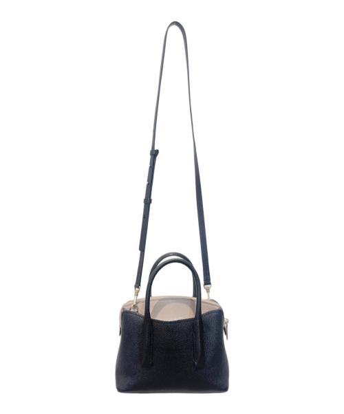 Kate Spade（ケイトスペード）Kate Spade (ケイトスペード) 2WAYショルダーバッグ　PXRUA540 ブラック×ベージュの古着・服飾アイテム