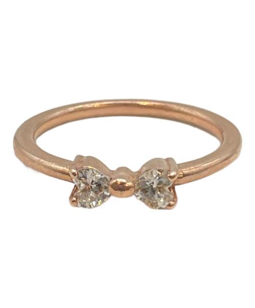 ete（エテ）ete (エテ) リボンピンキーリング ピンクゴールド サイズ:5号の古着・服飾アイテム