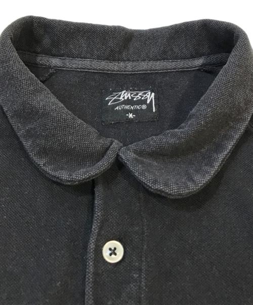 stussy（ステューシー）stussy (ステューシー) ポロシャツ ブラック サイズ:Mの古着・服飾アイテム