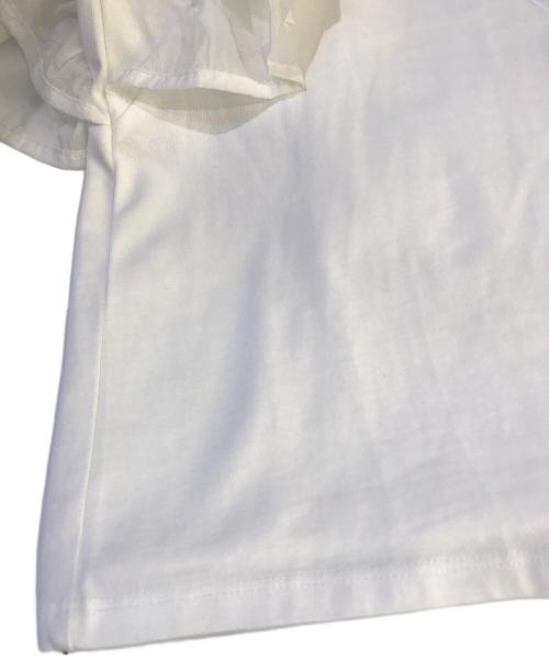 Spick and Span（スピック＆スパン）Spick and Span (スピックアンドスパン) ファブリックコンビフレアスリーブプルオーバー　25070200212020 ホワイト サイズ:FREEの古着・服飾アイテム