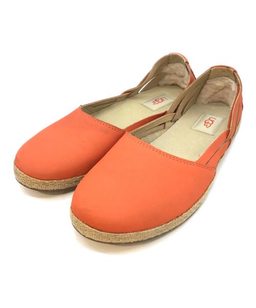 UGG（アグ）UGG (アグ) ティッピーヌバック フラットシューズ　1017852 オレンジ サイズ:24.5の古着・服飾アイテム