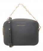 CHARLES & KEITHチャールズアンドキース）の古着「チェーンリンクボクシークラッチショルダーバッグ」｜ブラック