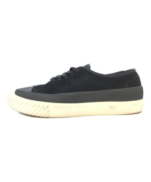 STONE ISLAND（ストーンアイランド）STONE ISLAND (ストーンアイランド) DIEMME BLACK CANVAS LOW TRAINERS ブラック サイズ:26cmの古着・服飾アイテム