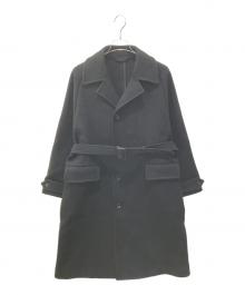 nano・universe（ナノ・ユニバース）の古着「メルトンロングカーコート　668-2211215」｜ネイビー