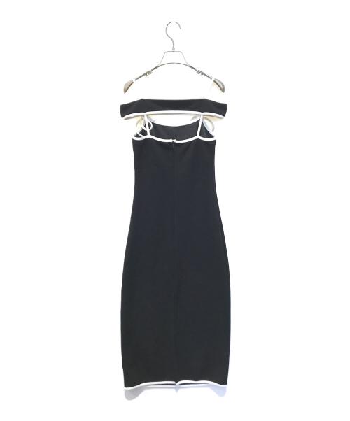 darich（ダーリッチ）darich (ダーリッチ) パイピングオフショルワンピース　112324012 ブラック サイズ:Free-Sの古着・服飾アイテム